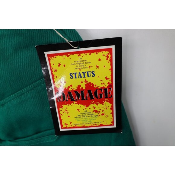 Deadstock Vintage 90s Streetwear Mens 38x34 Baggy Relaxed Skateboard Jeans Green - Picture 16 of 16